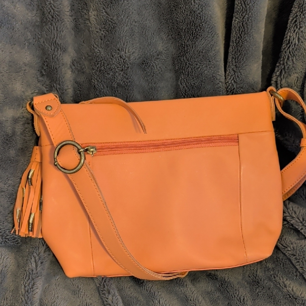 The Sak Melrose leather shoulder bag vintage coral - Picture 7 of 8